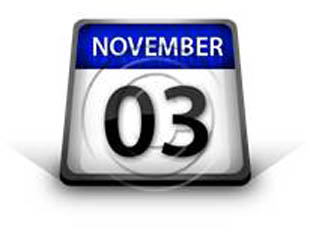 Calendar November 03 PPT PowerPoint Image Picture