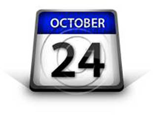 Calendar October 24 PPT PowerPoint Image Picture