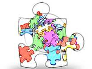 Puzzle Heap Puz Color Pen PPT PowerPoint Image Picture