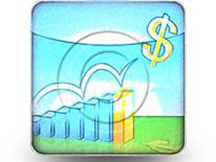Soaring Profits Square Color Pencil PPT PowerPoint Image Picture