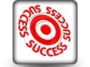 Success On Target Square PPT PowerPoint Image Picture