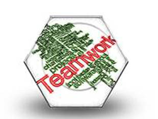 Teamwork Word Cloud Hex Color Pen PPT PowerPoint Image Picture