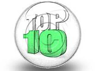 Top 10 Green Circle Color Pencil PPT PowerPoint Image Picture