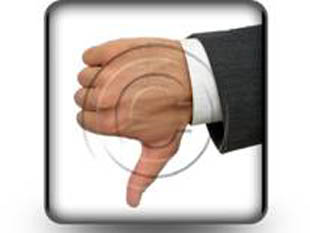 thumbs down B2 PPT PowerPoint Image Picture