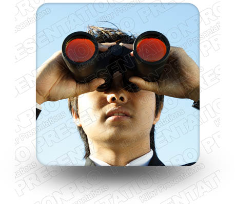 Binoculars 02 Square PPT PowerPoint Image Picture