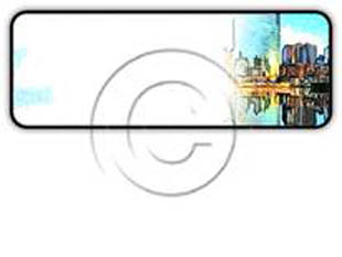 City Scape Rectangle Color Pencil PPT PowerPoint Image Picture