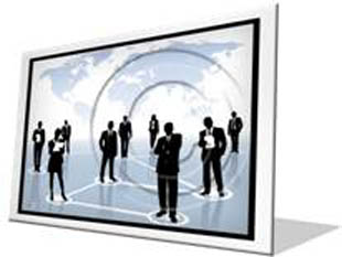 International Business Network Frame PPT PowerPoint Image Picture