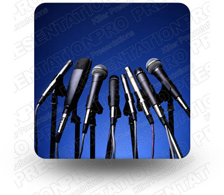 Microphones 01 Square PPT PowerPoint Image Picture