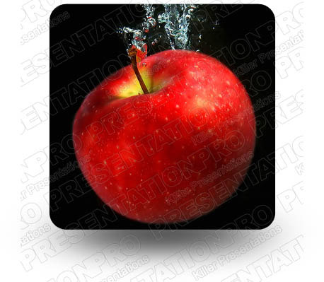 Apple 01 Square PPT PowerPoint Image Picture