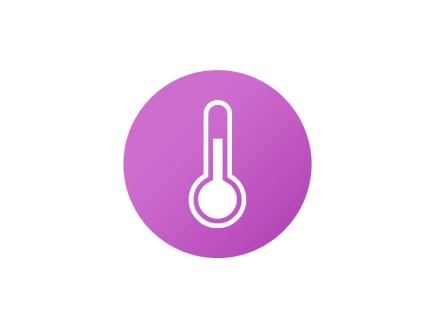 Flat Thermometer 01 Circle PPT PowerPoint Image Picture