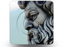 Greek Zeus Statue 02 Square PPT PowerPoint Image Picture