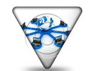 Global Computer Network Blue Sign PPT PowerPoint Image Picture