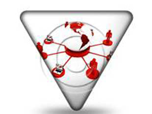 Global Computer Network Red Sign PPT PowerPoint Image Picture