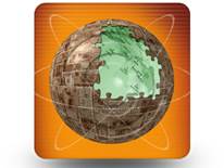 Global Puzzle 01 Square PPT PowerPoint Image Picture