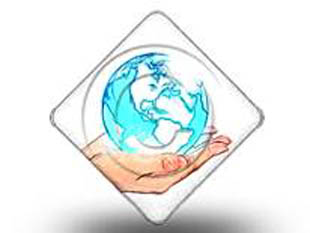 Globe In Hand Color Pencil Color Pencil DIA PPT PowerPoint Image Picture
