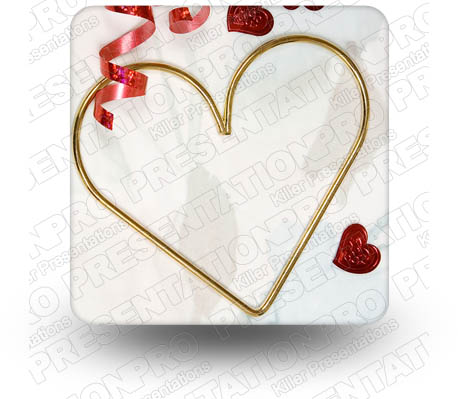 Hearts 03 Square PPT PowerPoint Image Picture