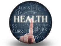Pressing Health Circle PPT PowerPoint Image Picture