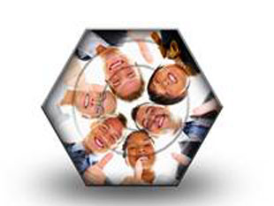 Group Thumbsup Hex PPT PowerPoint Image Picture