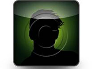 Avatar Green Square PPT PowerPoint Image Picture