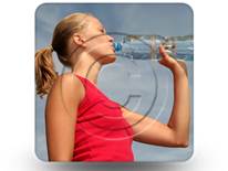 Woman Water Square PPT PowerPoint Image Picture