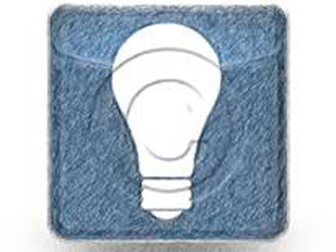 Lightbulb Blue Color Pen PPT PowerPoint Image Picture