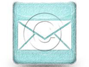 Mail Teal Color Pen PPT PowerPoint Image Picture