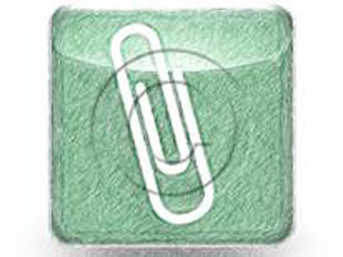PaperClip Green Color Pen PPT PowerPoint Image Picture