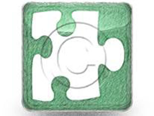 Puzzle2 Green Color Pen PPT PowerPoint Image Picture