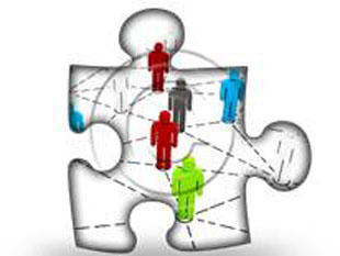 Network Team PUZ PPT PowerPoint Image Picture