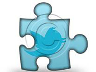 Twitter Square Puz PPT PowerPoint Image Picture