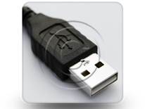 USB Male 01 Square PPT PowerPoint Image Picture