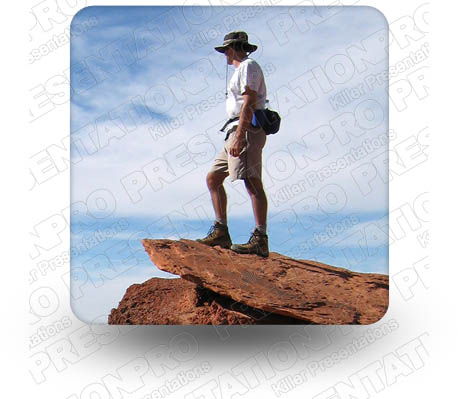Desert Hike 01 Square PPT PowerPoint Image Picture