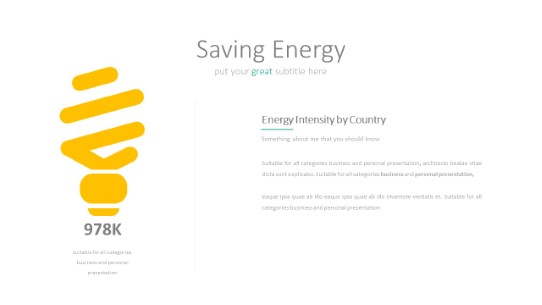 053 Energy Bulb PowerPoint Infographic pptx design