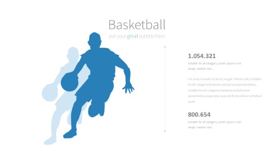 005 Basketball PowerPoint Infographic pptx design
