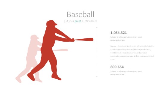 007 Baseball PowerPoint Infographic pptx design