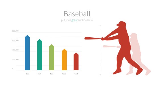 008 Baseball PowerPoint Infographic pptx design