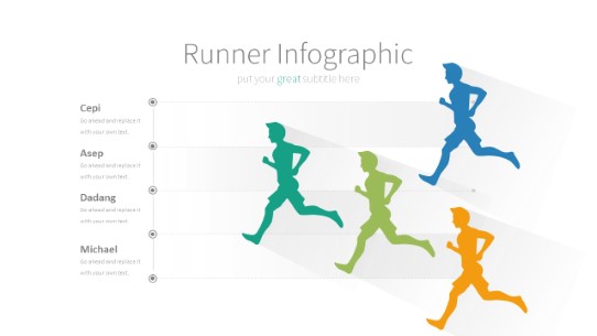 018 Runner Chart PowerPoint Infographic pptx design