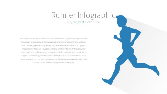 020 Runner PowerPoint Infographic pptx design