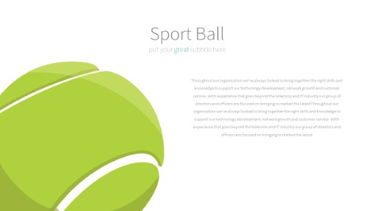 036 Tennis Balls PowerPoint Infographic pptx design