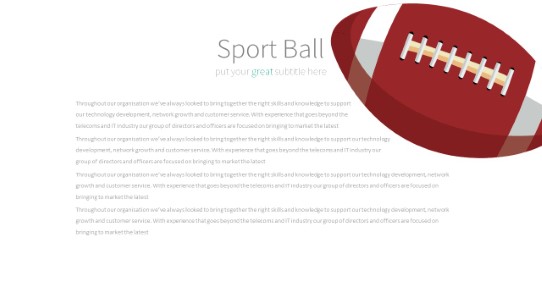 041 Footballs PowerPoint Infographic pptx design