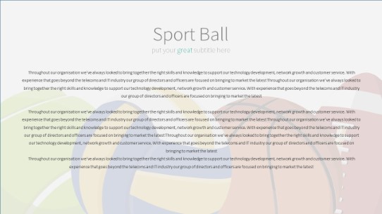 044 Sports Balls PowerPoint Infographic pptx design