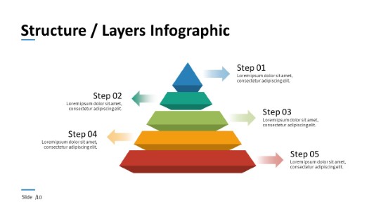 010 - Pyramid Layers PowerPoint Infographic pptx design
