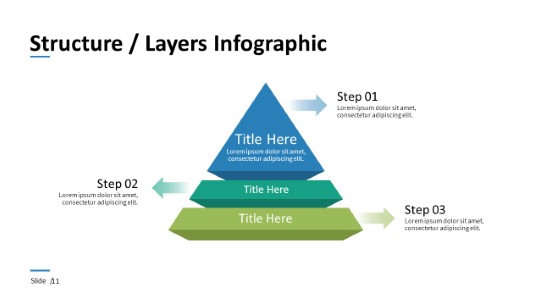 011 - Pyramid Layers PowerPoint Infographic pptx design