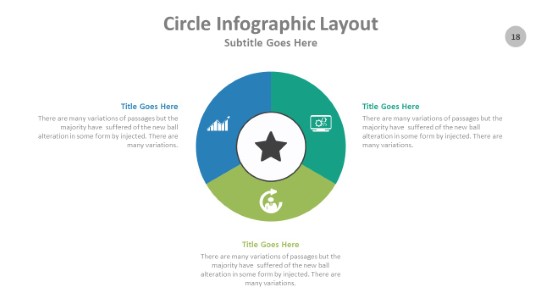 Circle 018 PowerPoint Infographic pptx design