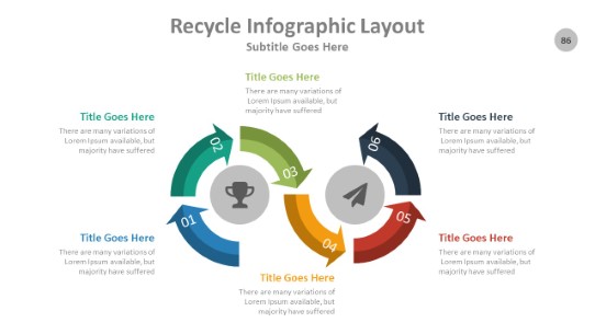 Recycle 086 PowerPoint Infographic pptx design