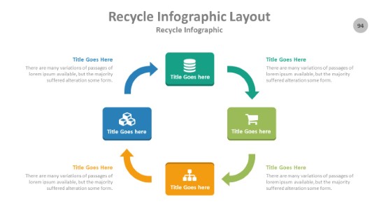 Recycle 094 PowerPoint Infographic pptx design