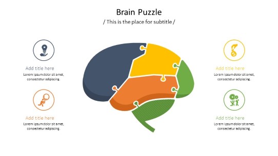 Brain Puzzle PowerPoint PPT Slide design