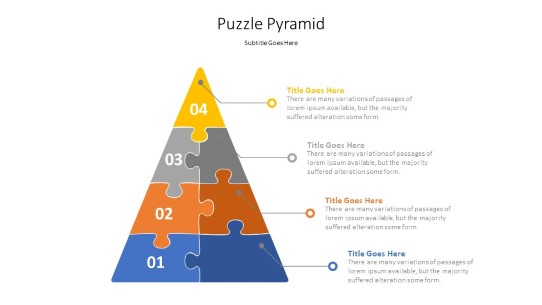Pyramid Puzzle PowerPoint PPT Slide design