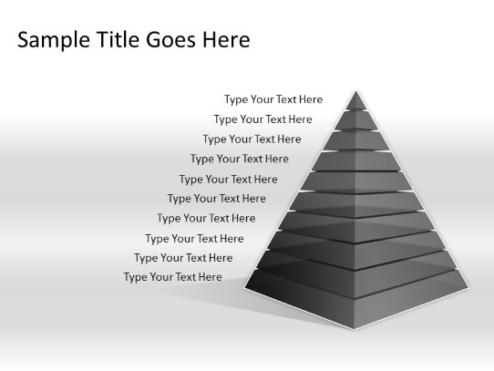Pyramid A 10gray PowerPoint PPT Slide design