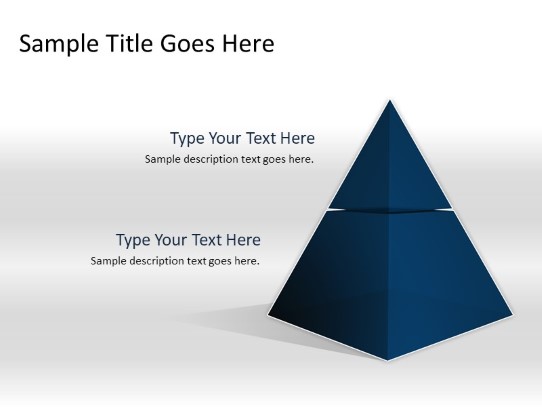 Pyramid A 2blue PowerPoint PPT Slide design